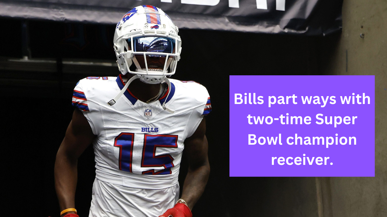 Bills part ways with two-time Super Bowl champion receiver.