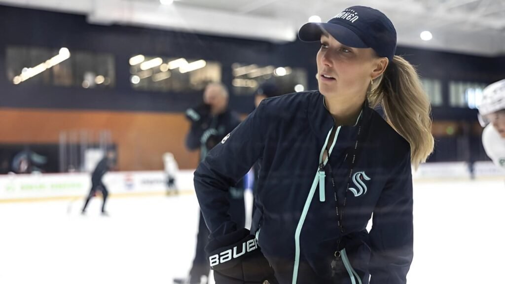 Making history, Jessica Campbell becomes the NHL's first female assistant coach!