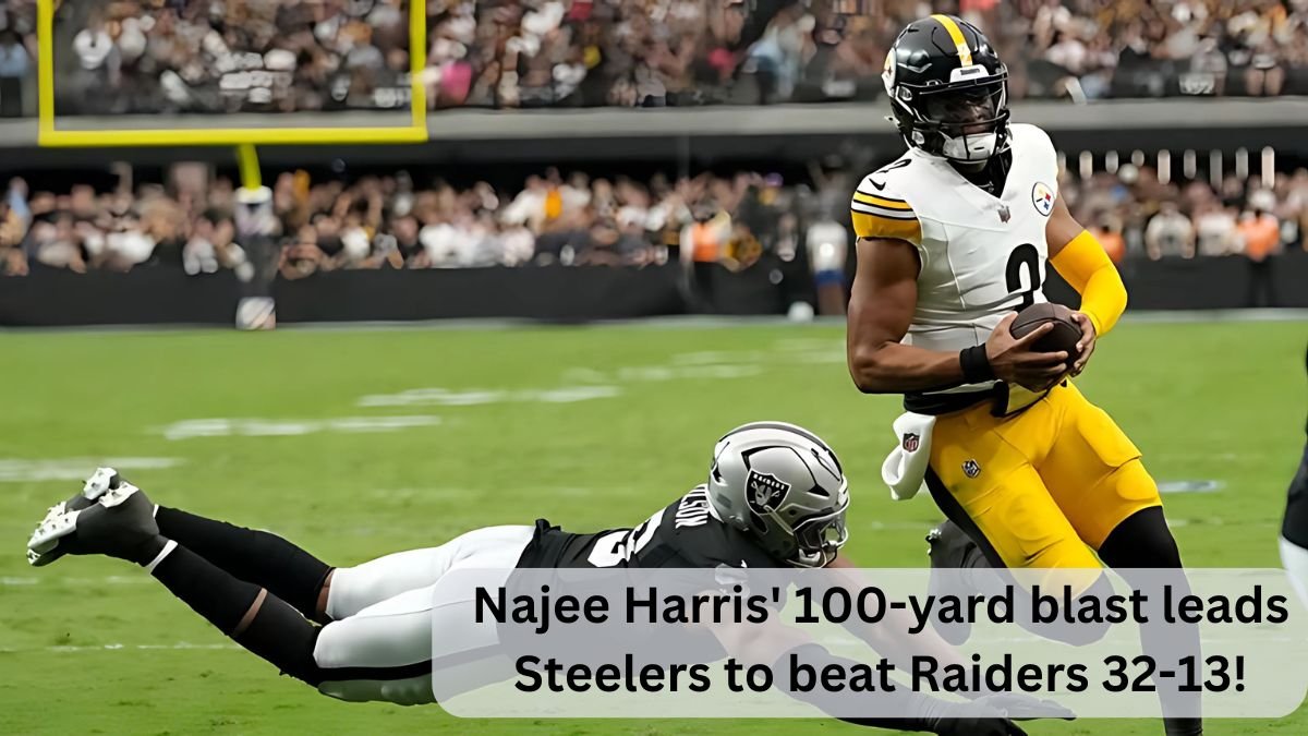 Najee Harris' 100-yard blast leads Steelers to beat Raiders 32-13!