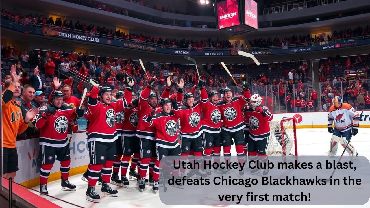 Utah Hockey Club makes a blast, defeats Chicago Blackhawks in the very first match!