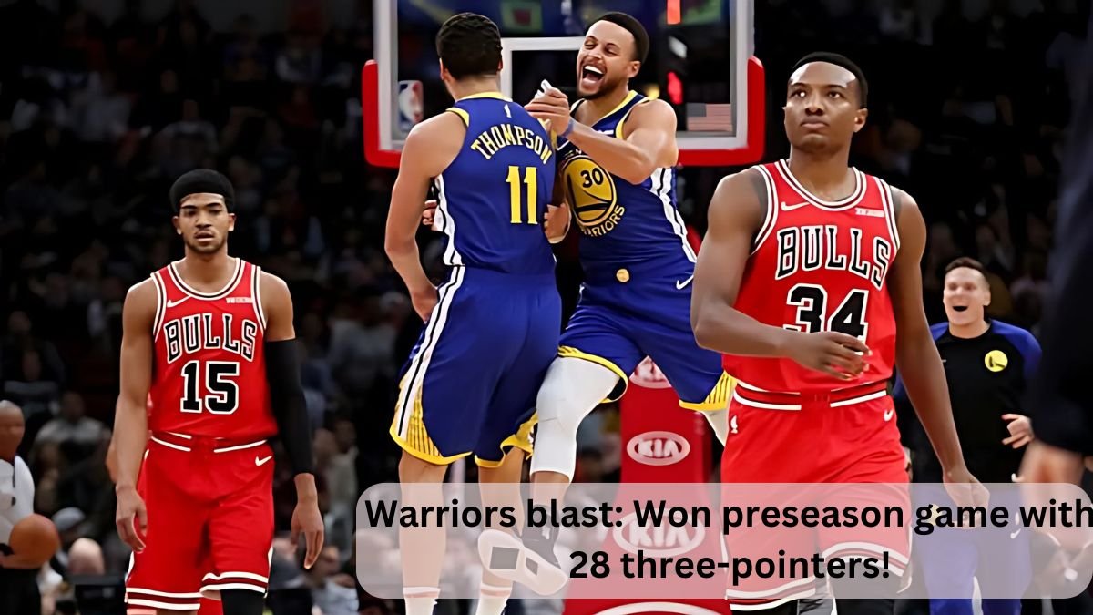 Warriors blast: Won preseason game with 28 three-pointers!